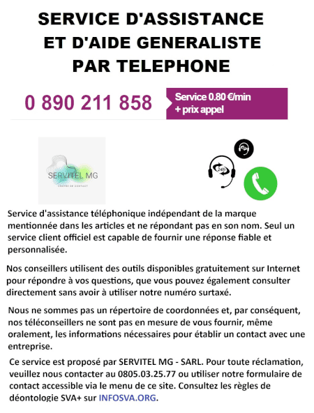 SERVICE ASSISTANCE ET AIDE TELEPHONIQUE